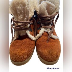 - - VINTAGE BALLOONS THOM MCAN Suede Leather Boots size 6